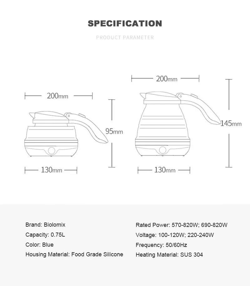 Portable Collapsible Camping Kettle