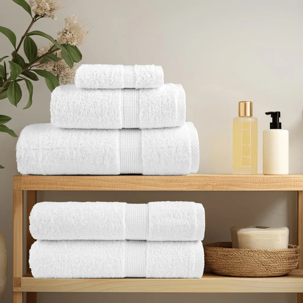 Premium Bath Towels 10pcs White 100x150cm 600gsm 100% Cotton