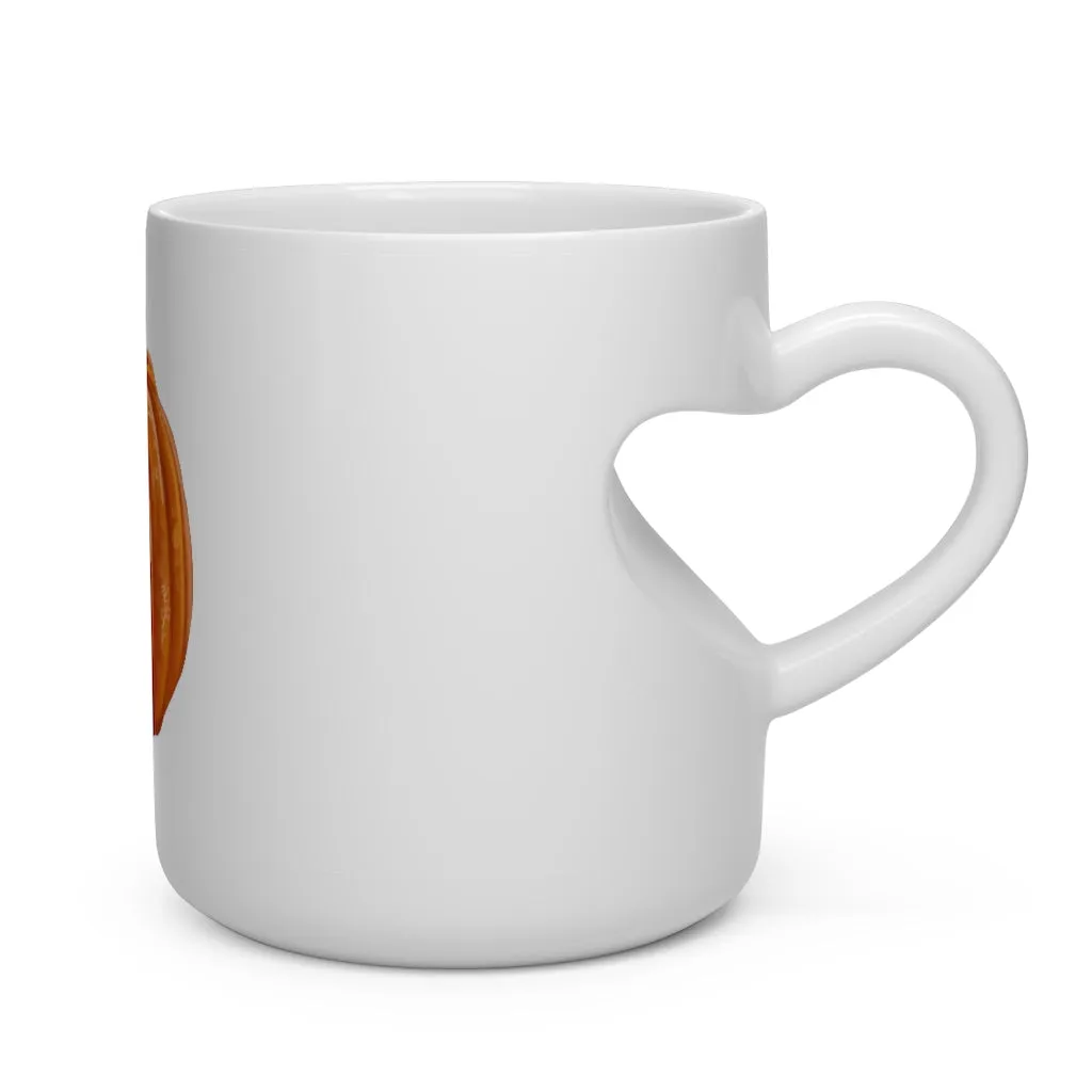 Pumpkin Heart Shape Mug