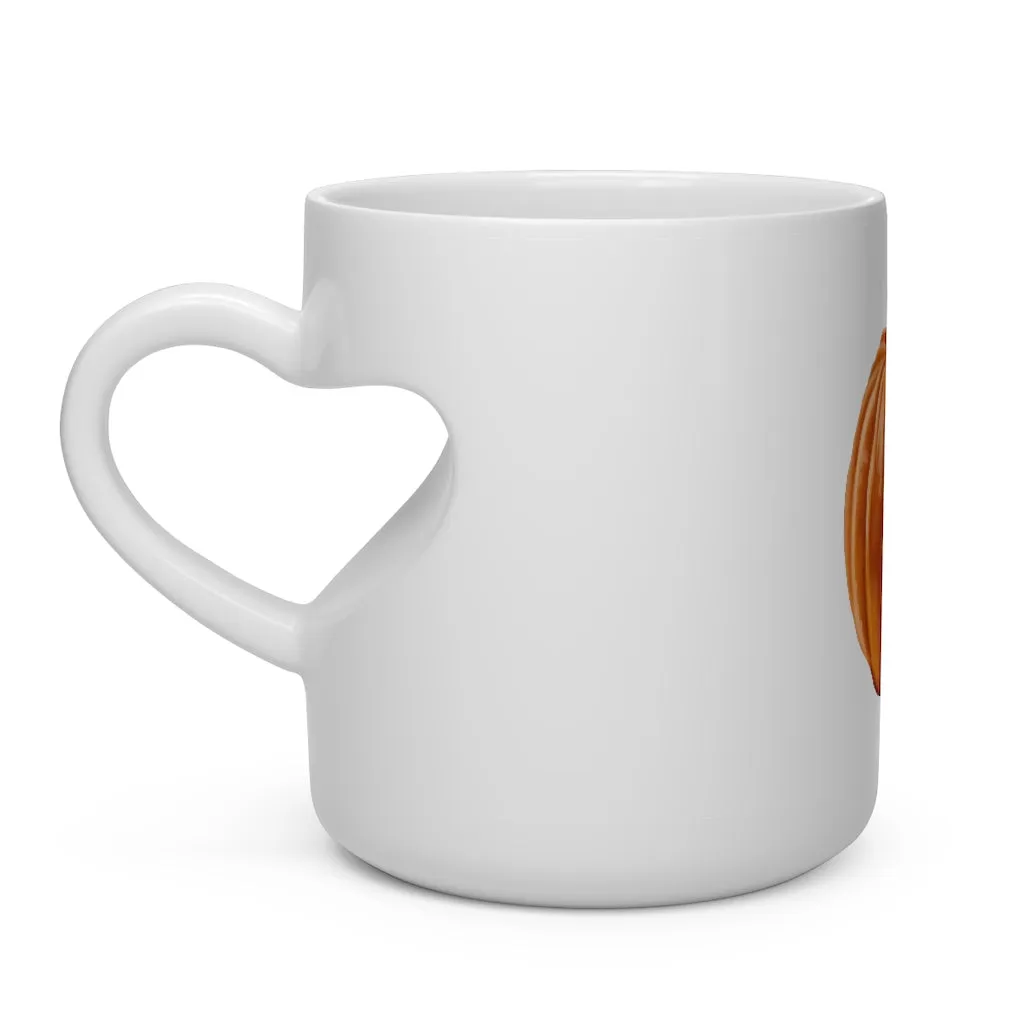 Pumpkin Heart Shape Mug