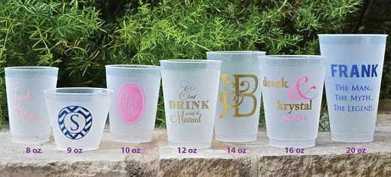 "Always and Forever" Shatterproof Cups