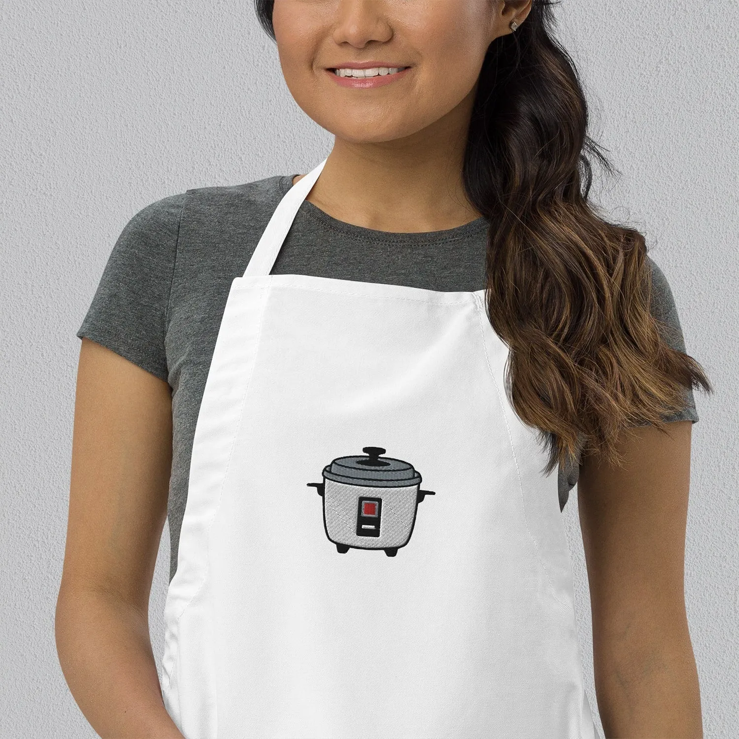 Rice Cooker Embroidered Apron