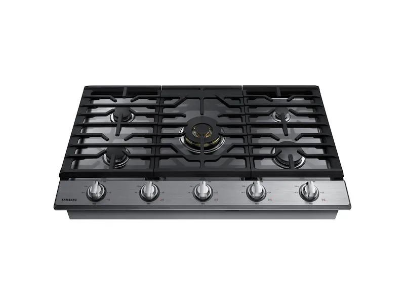 Samsung NA36N7755TS 36" Smart Gas Cooktop with 22K BTU Dual Power Burner in Stainless Steel