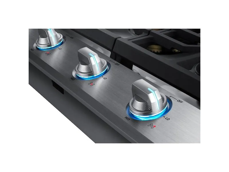 Samsung NA36N7755TS 36" Smart Gas Cooktop with 22K BTU Dual Power Burner in Stainless Steel