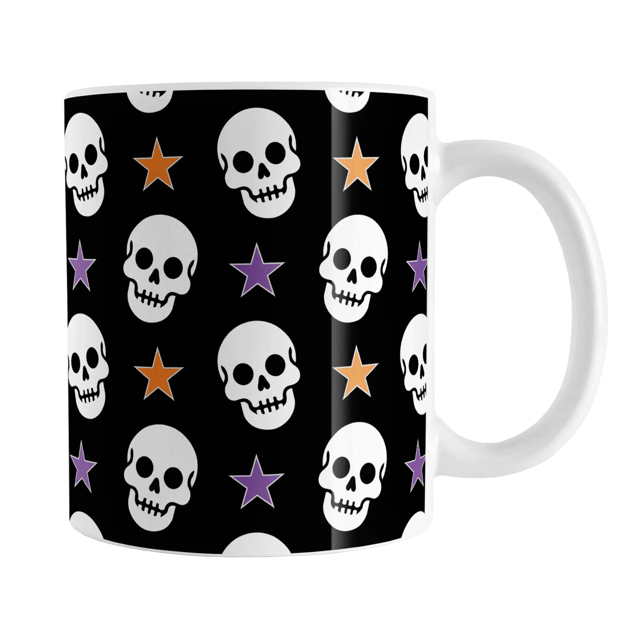 Skulls and Stars Halloween Mug