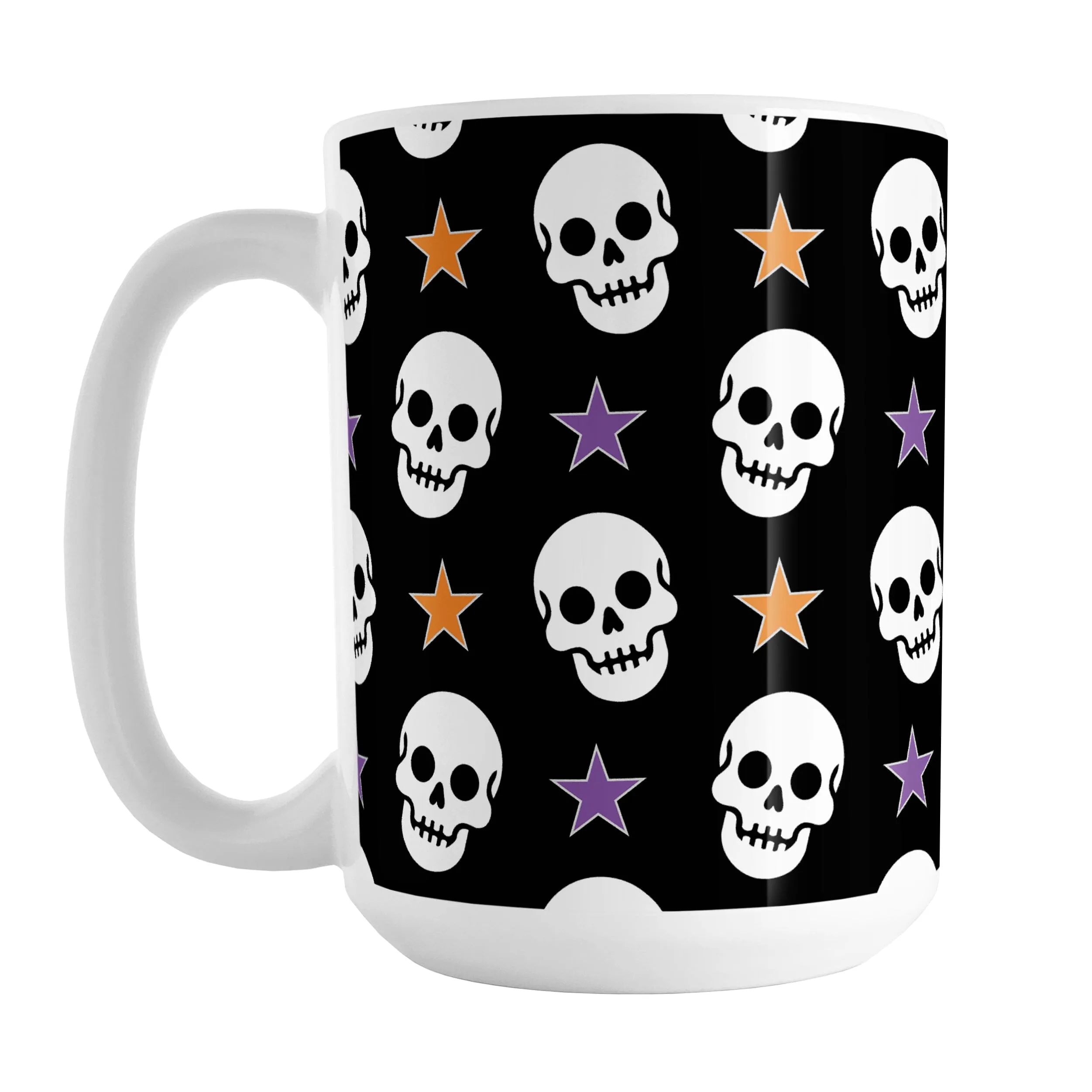 Skulls and Stars Halloween Mug