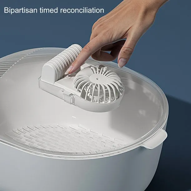 Smart Antibacterial Defrosting Tray With Drip Basket And Transparent Lid DC-250