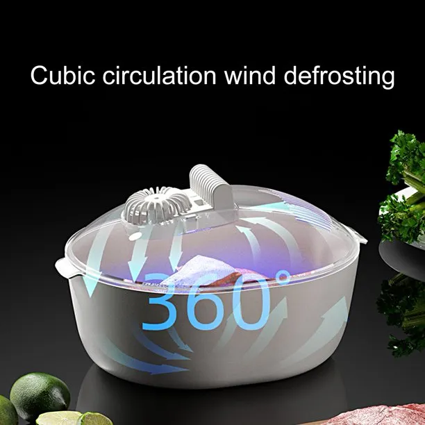 Smart Antibacterial Defrosting Tray With Drip Basket And Transparent Lid DC-250