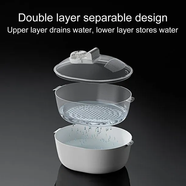 Smart Antibacterial Defrosting Tray With Drip Basket And Transparent Lid DC-250