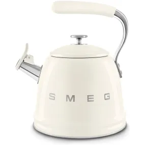 SMEG Stainless-Steel Whistling Tea Kettle, 2 1/2-Qt