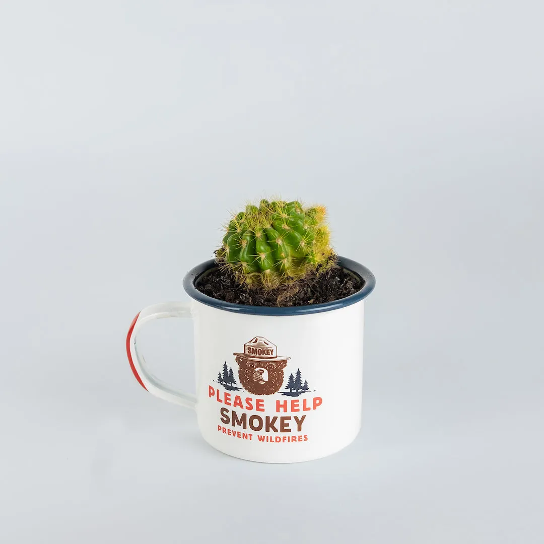 Smokey Bear Enamelware Mug