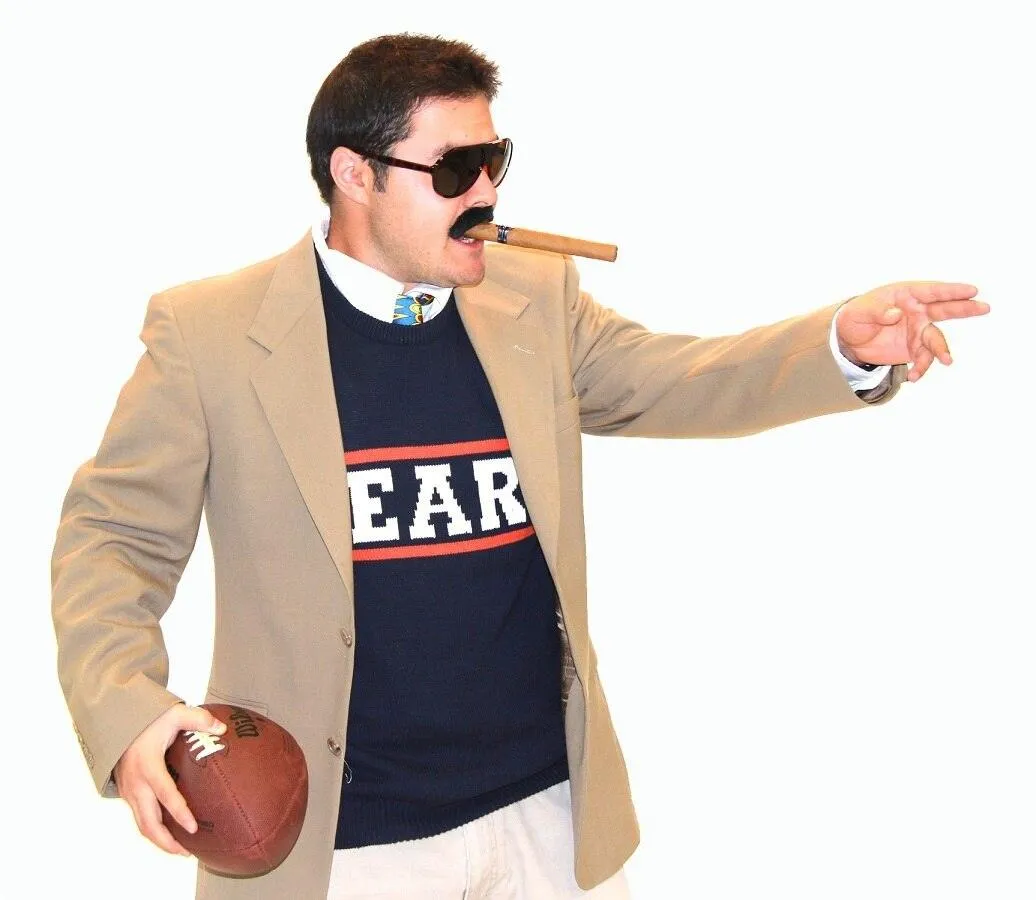 SNL Da Bears Mike Ditka Chicago Bears Sweater Vest