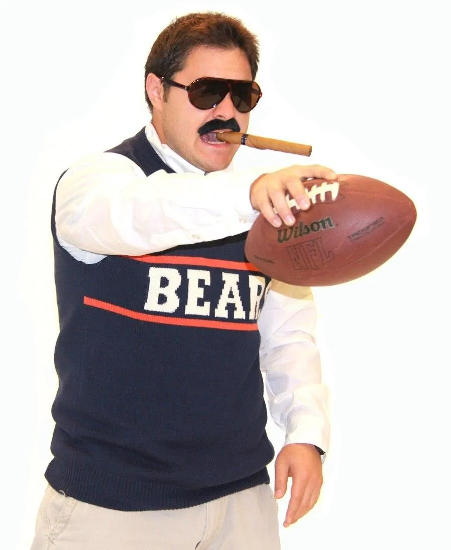 SNL Da Bears Mike Ditka Chicago Bears Sweater Vest