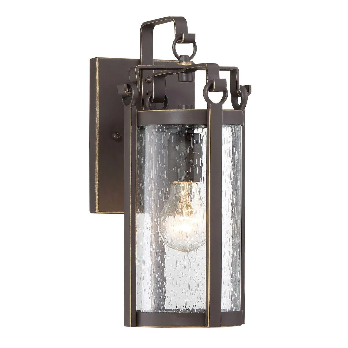 Somerset Lane 14 in. Outdoor Wall Lantern Bronze Finish