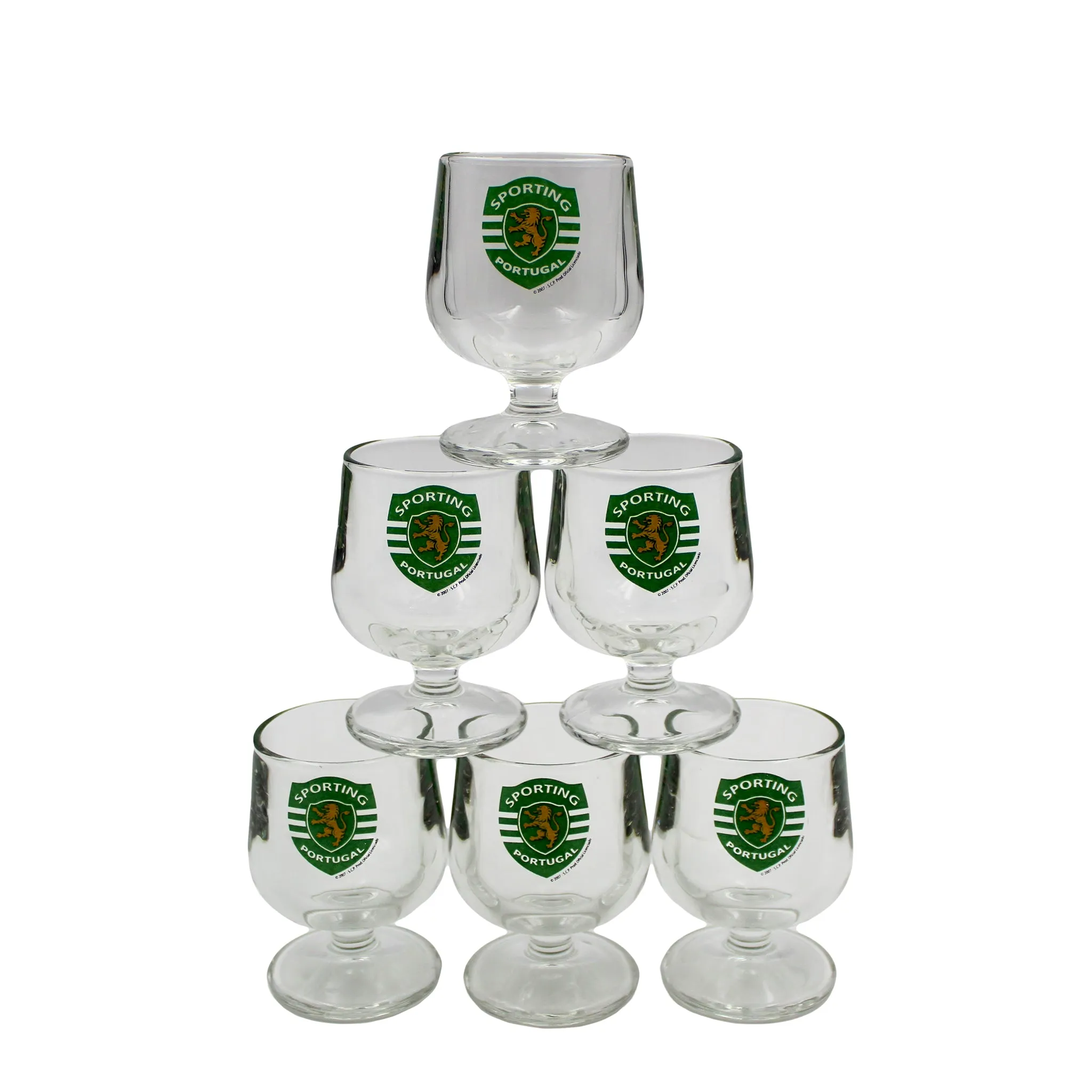 Sporting CP Footed Shot Glasses, Set of 6