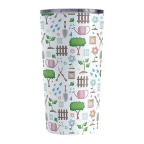 Spring Gardening Pattern Tumbler Cup