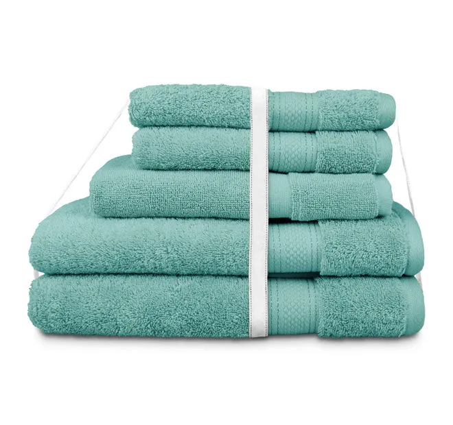 St Regis 5 Piece 600GSM Cotton Towel Set Marine