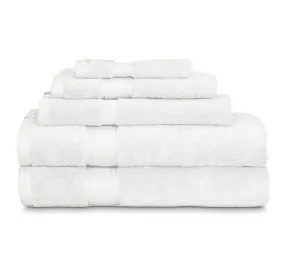 St Regis 5 Piece 600GSM Cotton Towel Set White