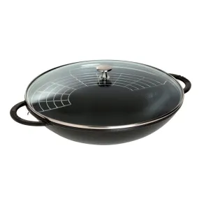 Staub Cast Iron 6-qt Wok - Matte Black