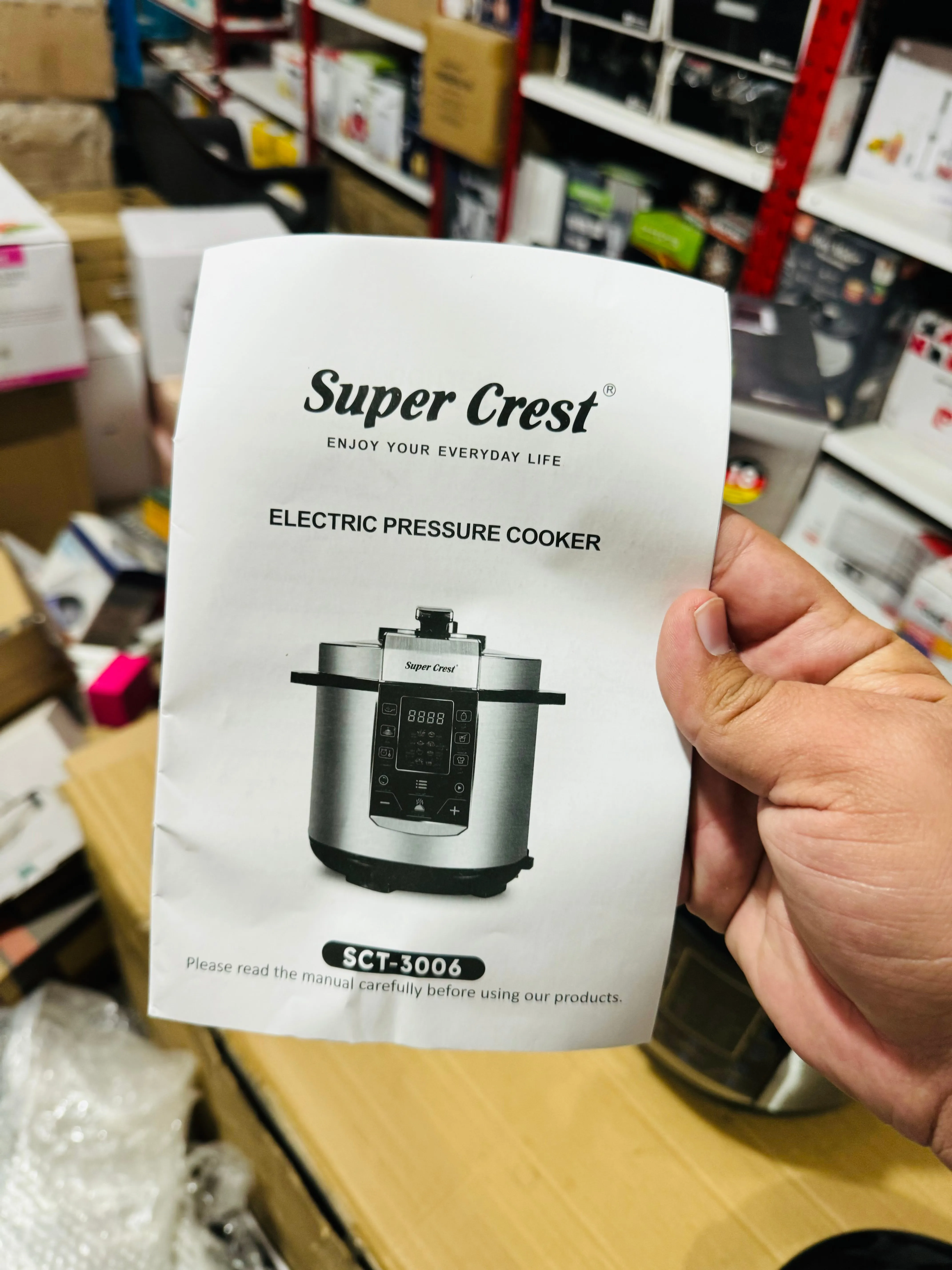 Super Crest Electric Pressure Cooker SCT-3006