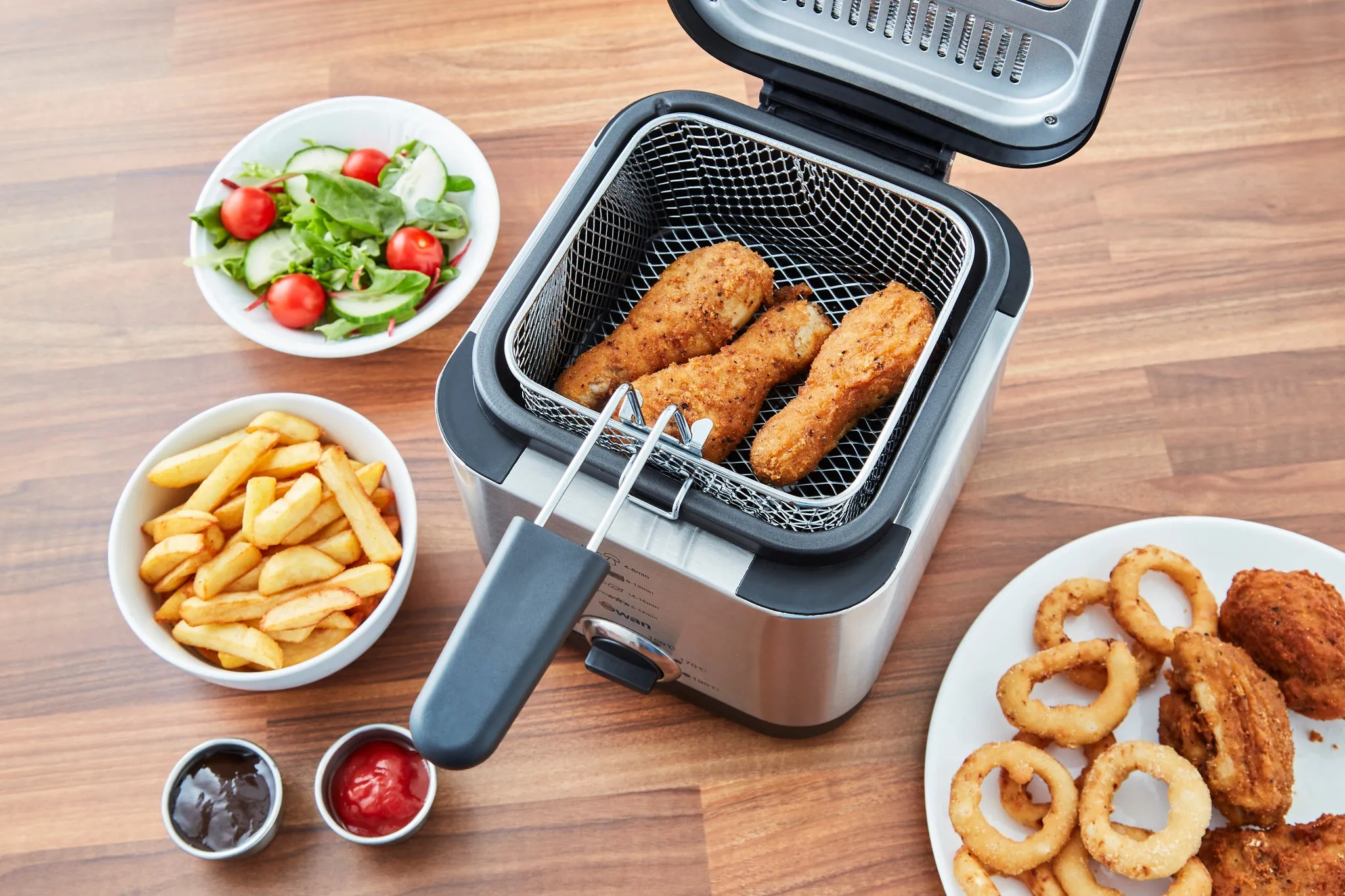 Swan 1.5 Litre Stainless Steel Fryer