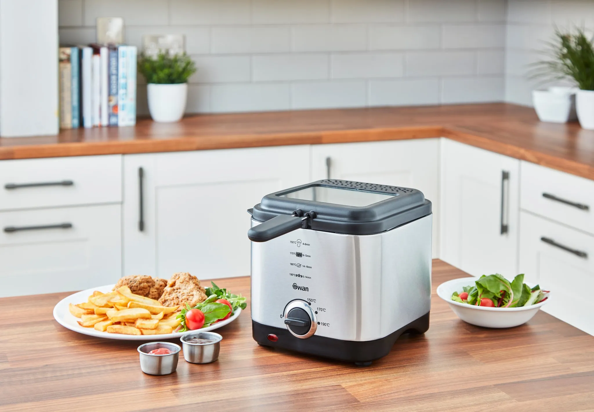 Swan 1.5 Litre Stainless Steel Fryer