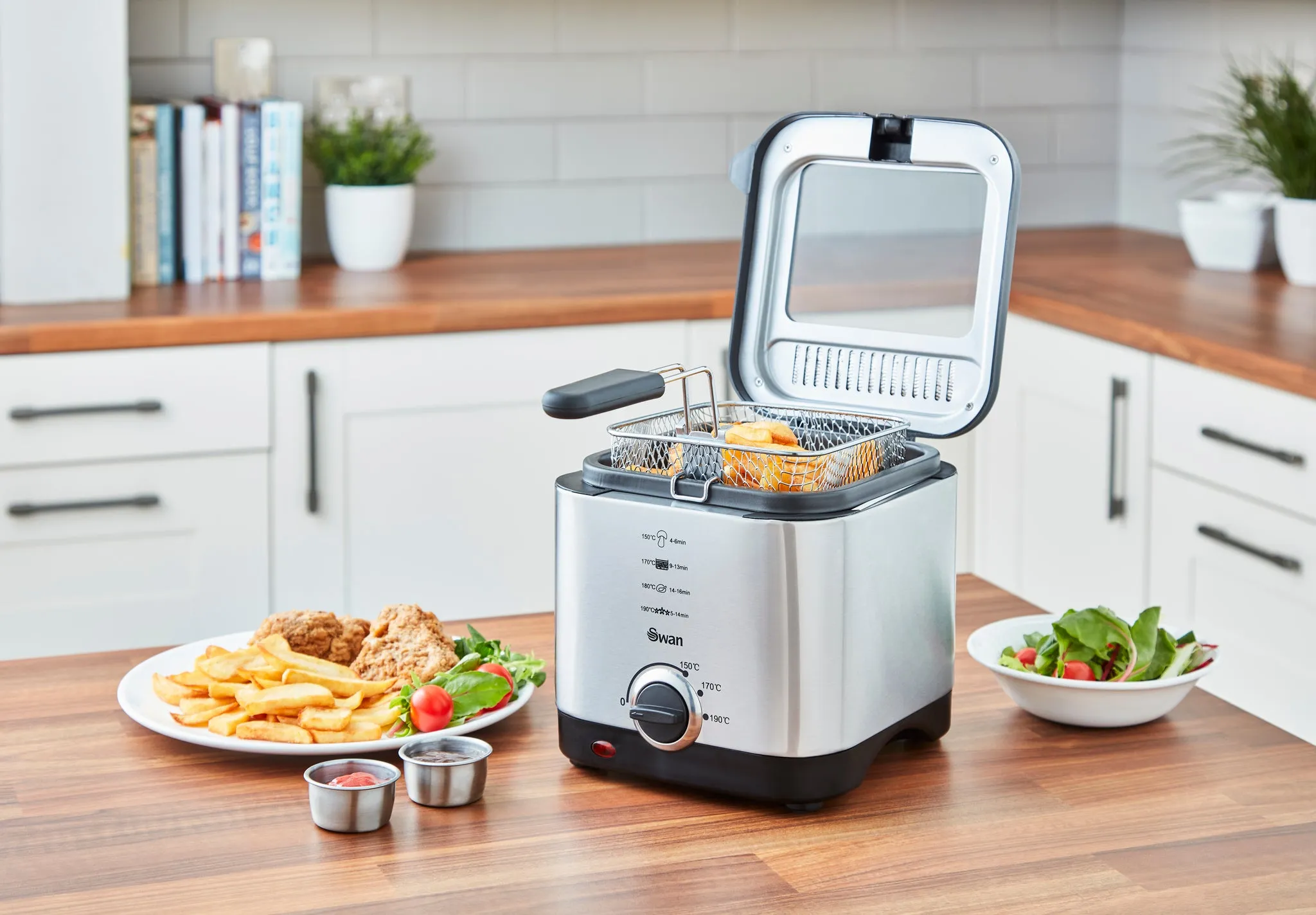 Swan 1.5 Litre Stainless Steel Fryer