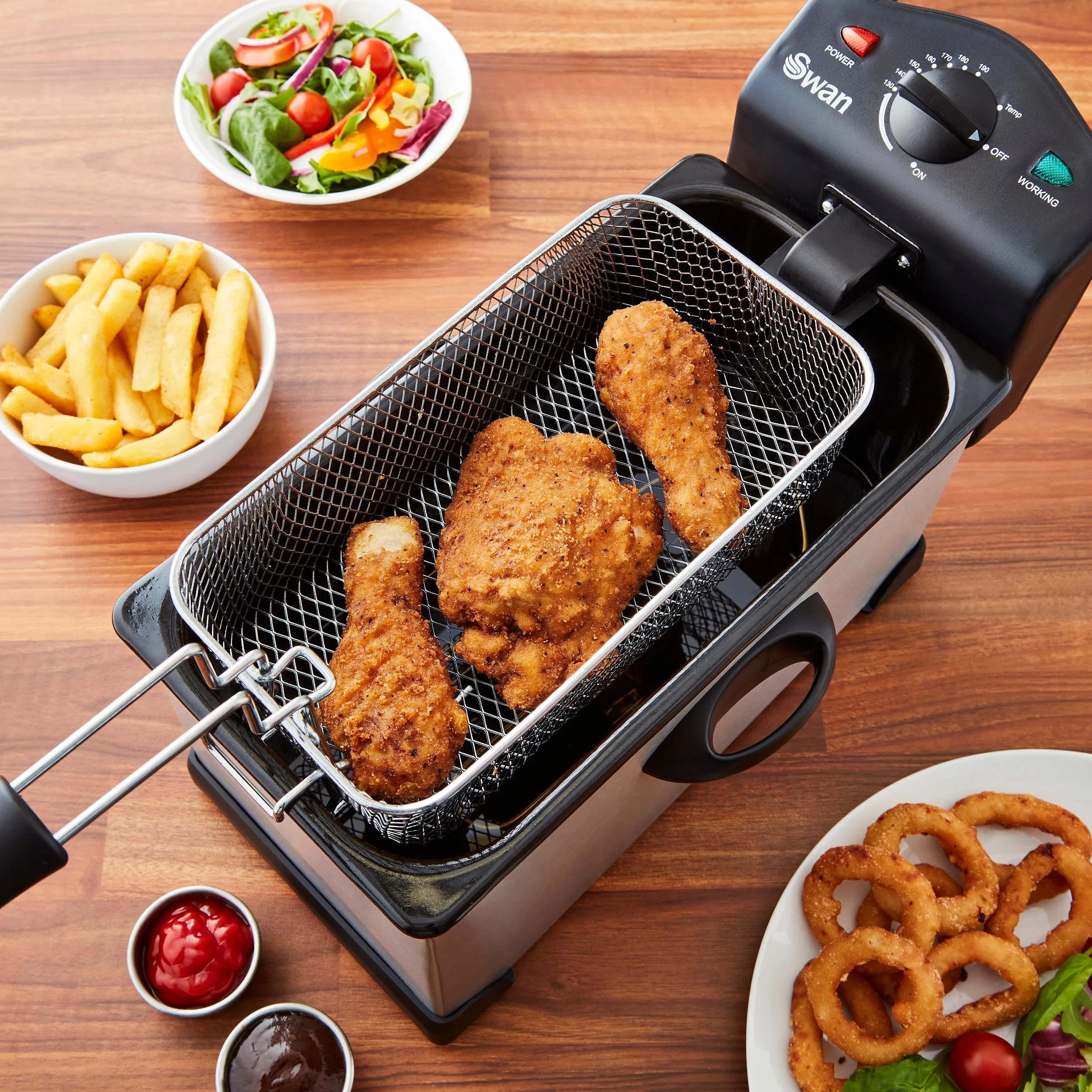 Swan 3 Litre SS Fryer with Viewing Window