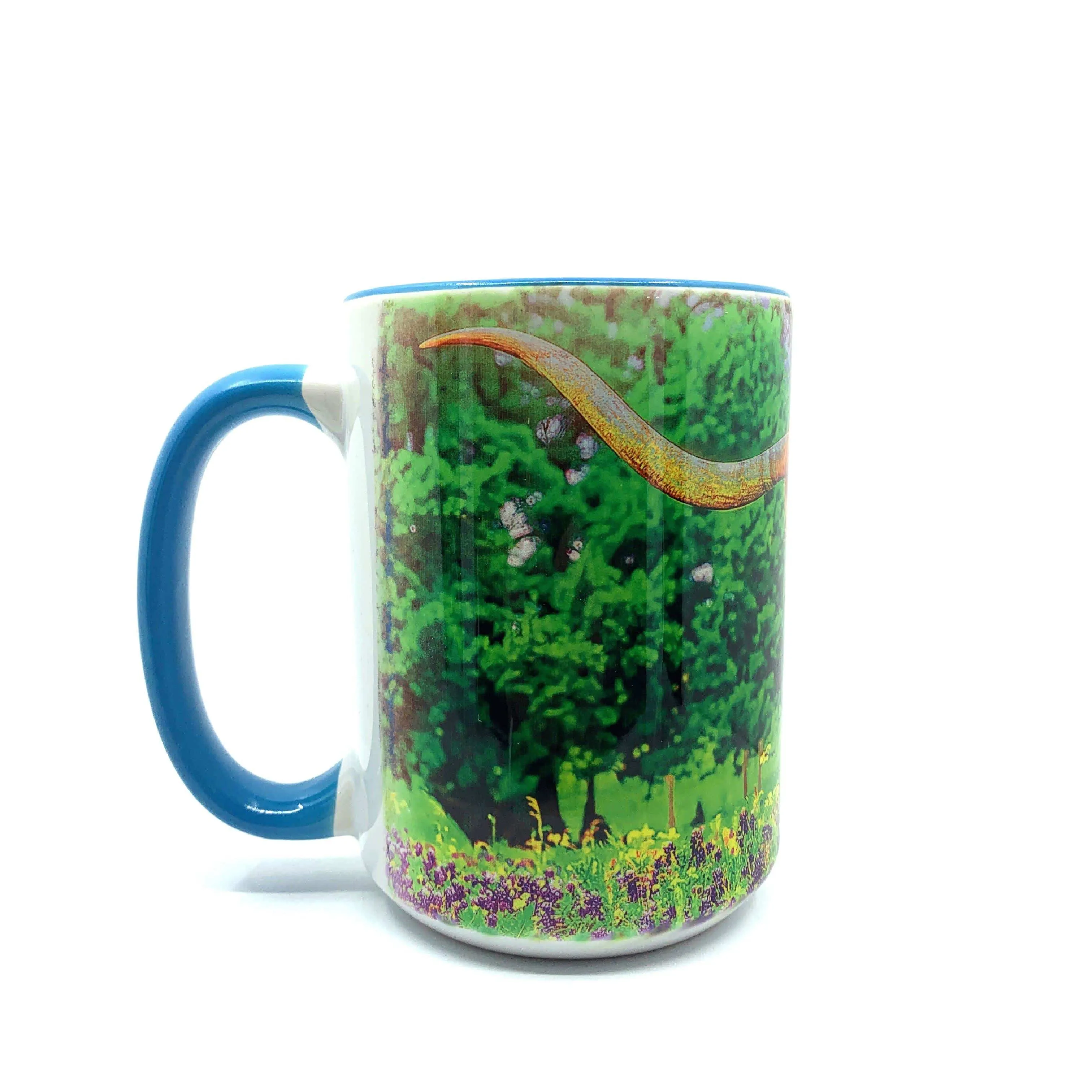 Texas Longhorn & Bluebonnets Coffee Mug