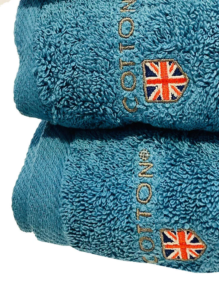 The Cotton Luxury 2-Piece Towel Bale - Tropical Blue