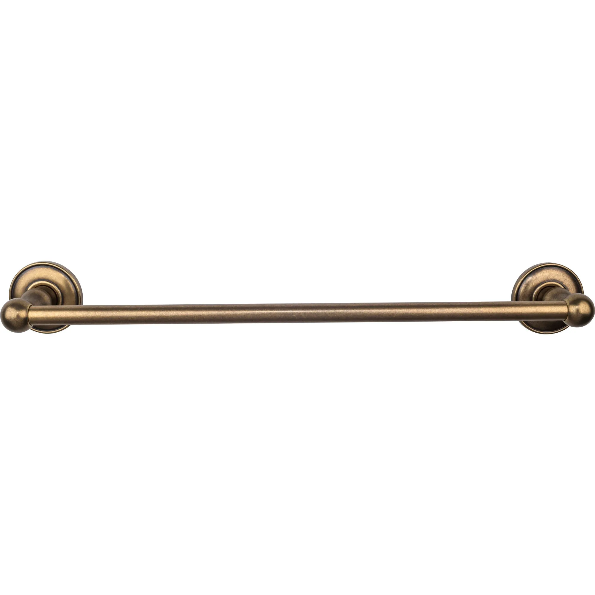 Top Knobs ED6GBZD Edwardian Bath Towel Bar 18 Inch Single - Plain Bplate German Bronze