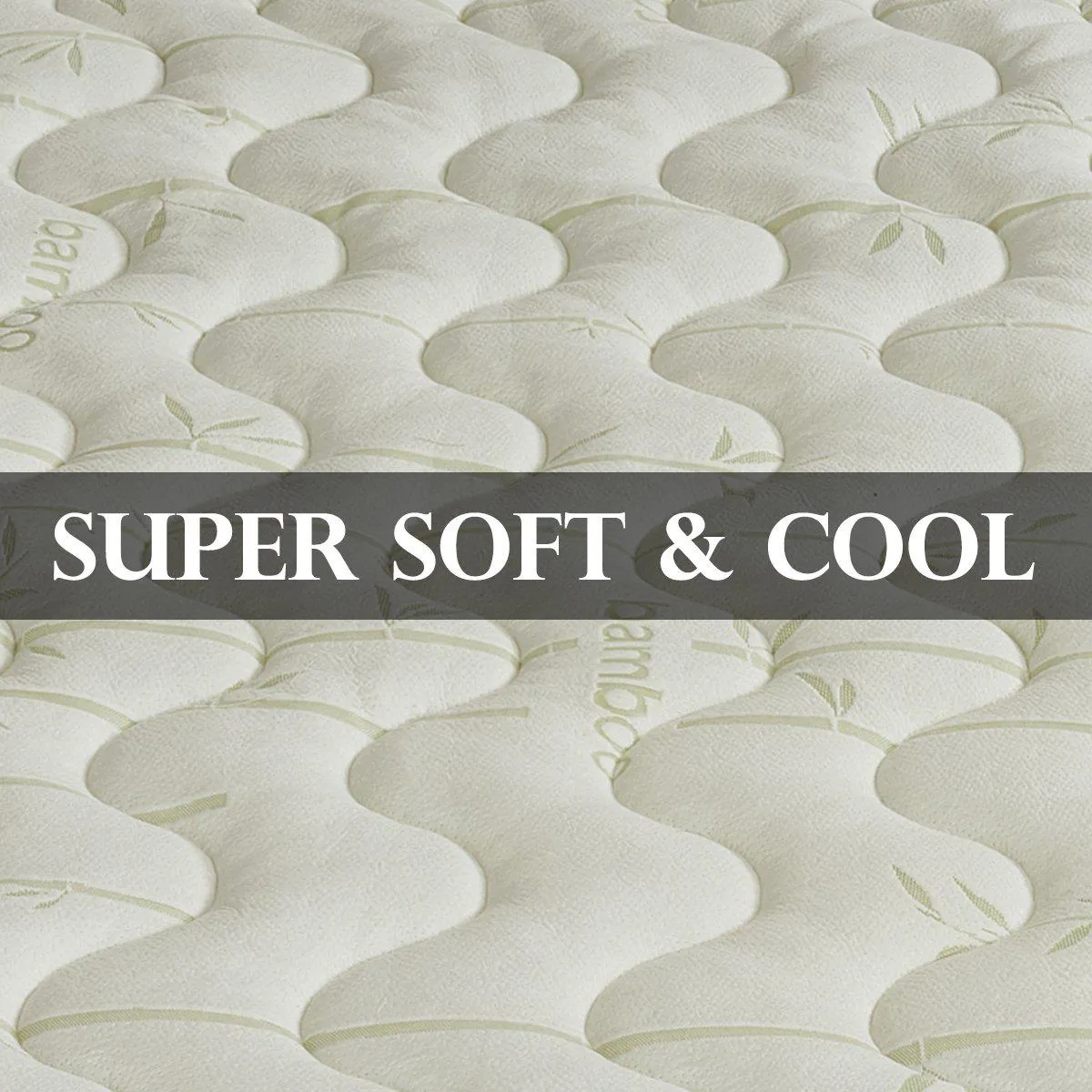 Top Split King (Flex King) Waterproof Bamboo Jacquard Mattress Pad