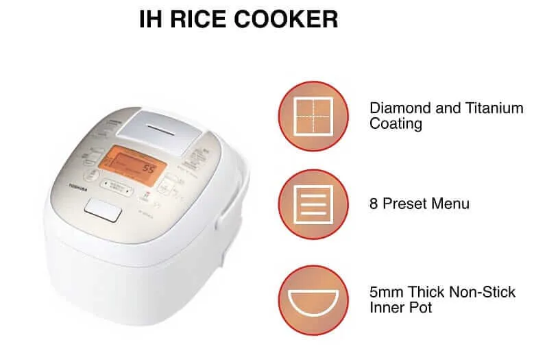 Toshiba RC-DR18LSG Rice Cooker 1.8L