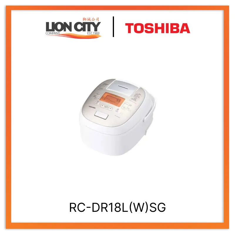 TOSHIBA RC-DR18L(W)SG 1.8L Induction Heating Rice Cooker