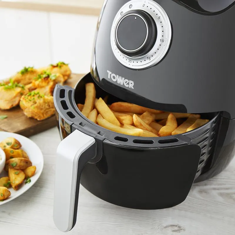 Tower Vortex Manual Air Fryer 3.2L - Black