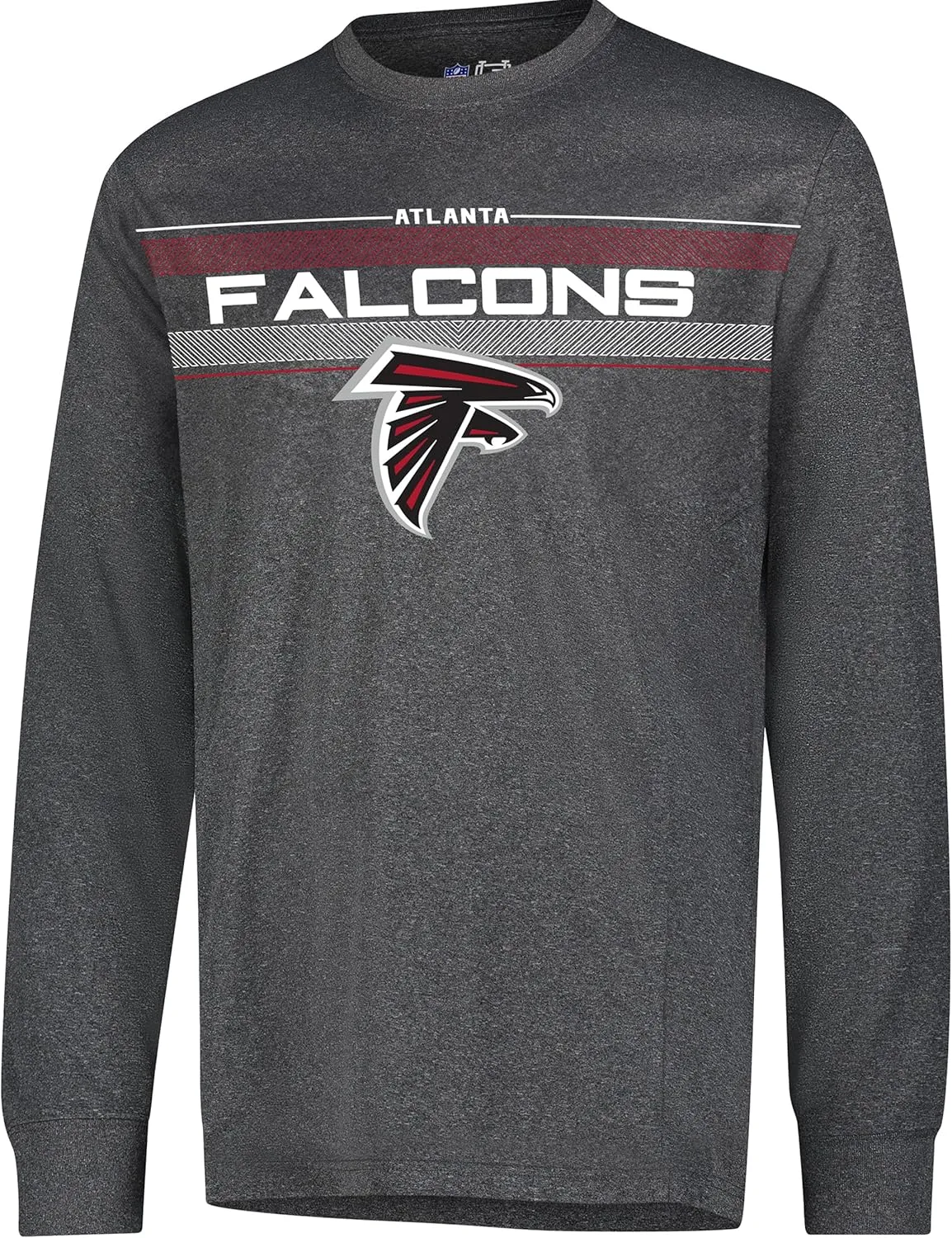 Ultra Game Men's NFL Official Super Soft Game Day Long Sleeve T-Shirt, Atlanta Falcons|Atlanta Falcons