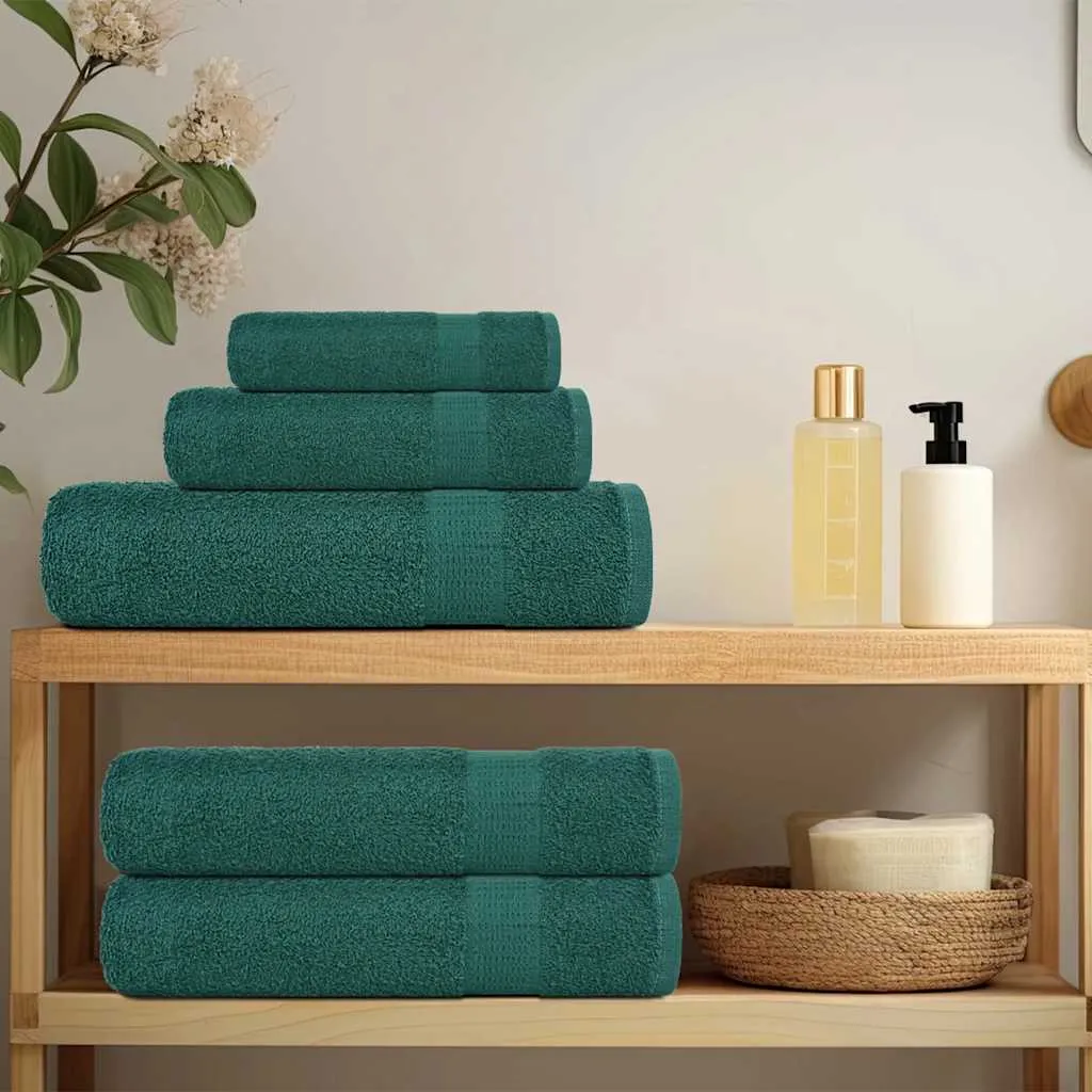 vidaXL Bath Towels 4 pcs Green 100x150 cm 360 gsm 100% Cotton