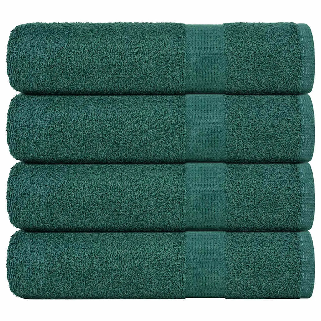 vidaXL Bath Towels 4 pcs Green 100x150 cm 360 gsm 100% Cotton