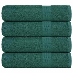 vidaXL Bath Towels 4 pcs Green 100x150 cm 360 gsm 100% Cotton