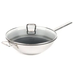 Vivo by Villeroy & Boch Group CW0570 Wok with Lid coated, 30 cm, Black