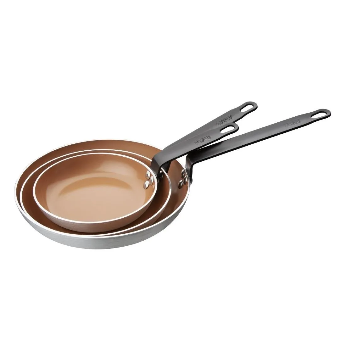 Vogue Aluminium Non-Stick Ceramic Coated Frying Pan 24cm - DP484