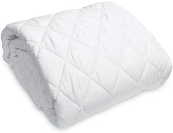 Water Resistant Cotton Quilted Mattress Protector with Elastic Straps on Corners