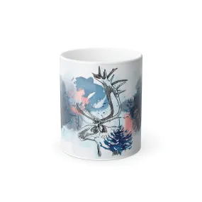 Watercolor deer 11oz Color Morphing Mug