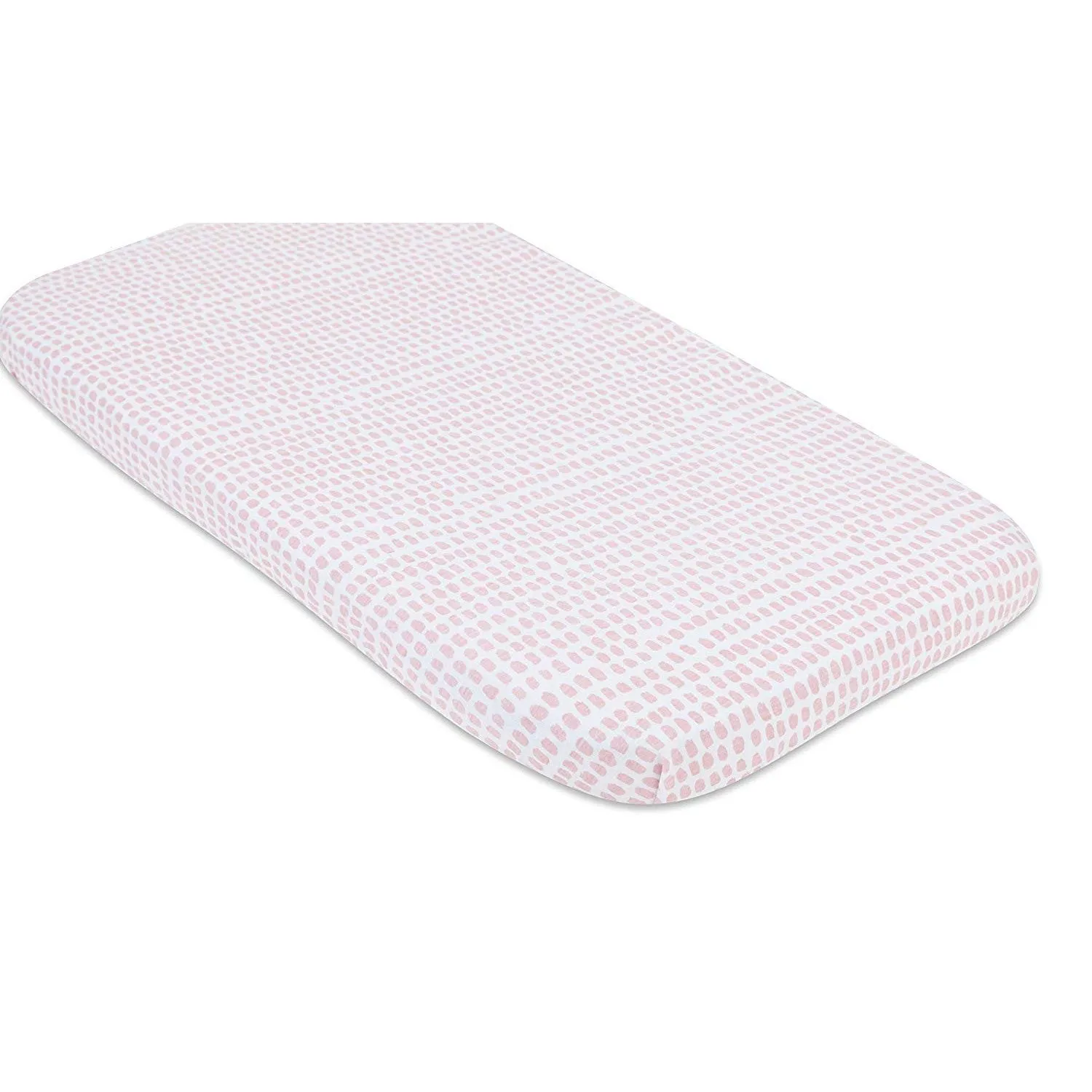 Waterproof Bassinet Sheet Set - Mauve Pink Stripes & Splash