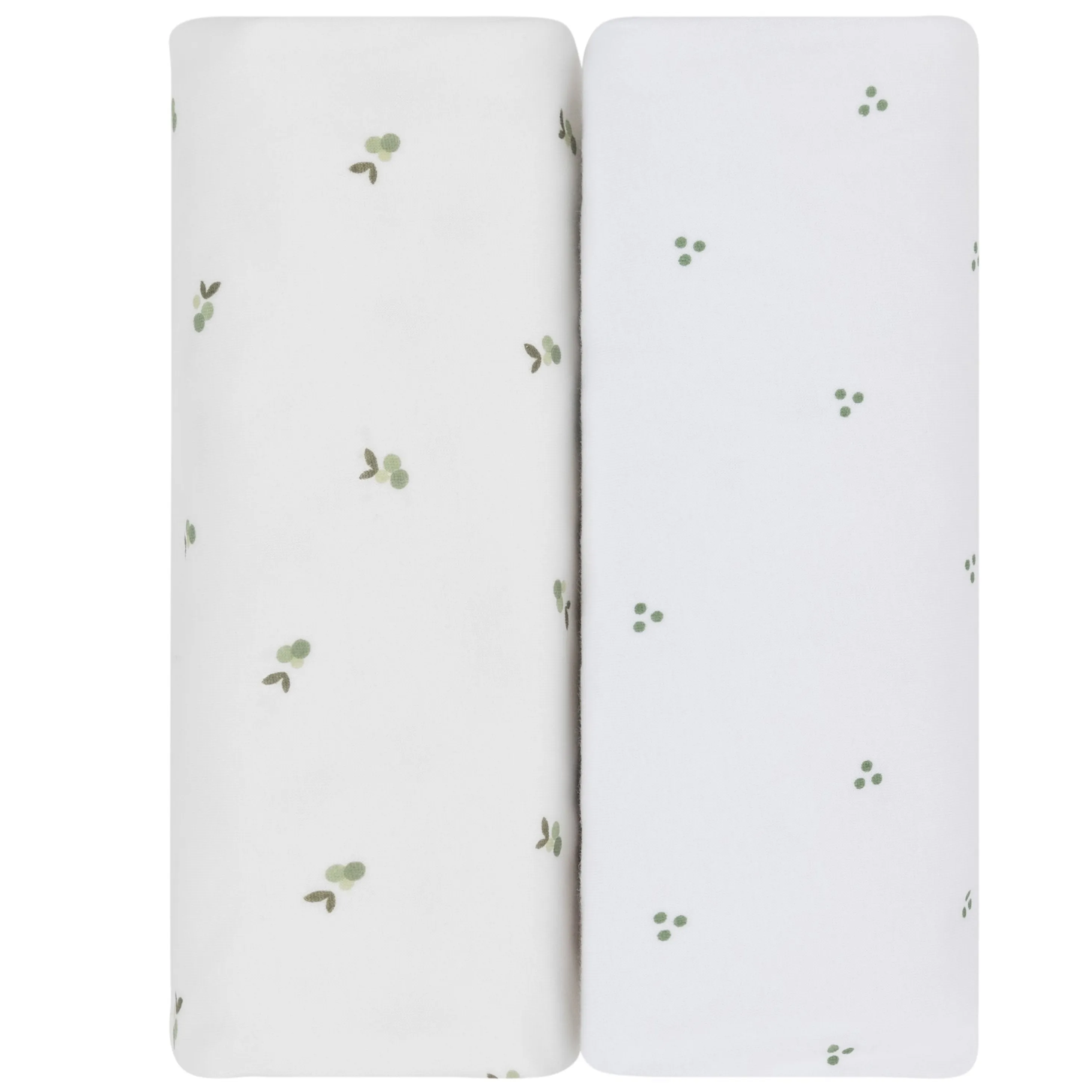 Waterproof Bassinet Sheet Set - Sage Berry