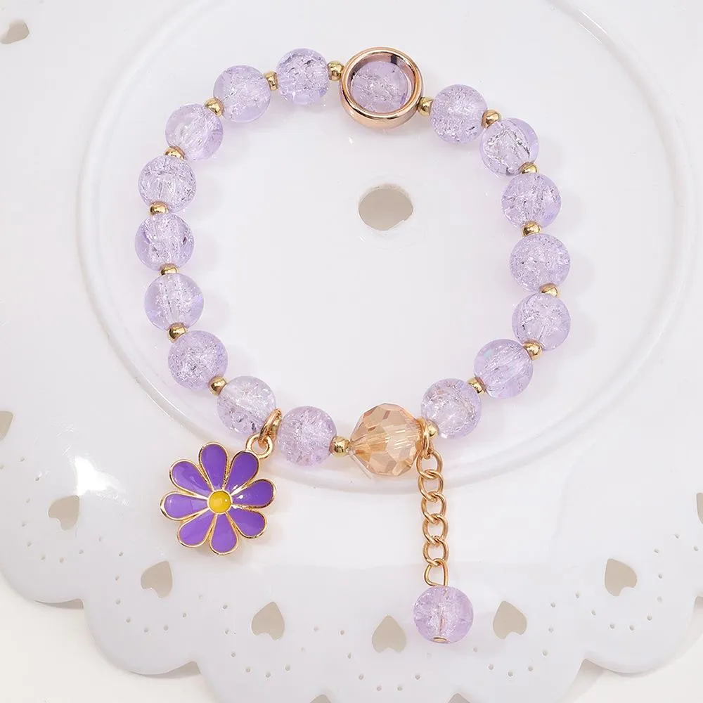 Wholesale Bracelet fans crystal beads flower JDC-BT-e0104