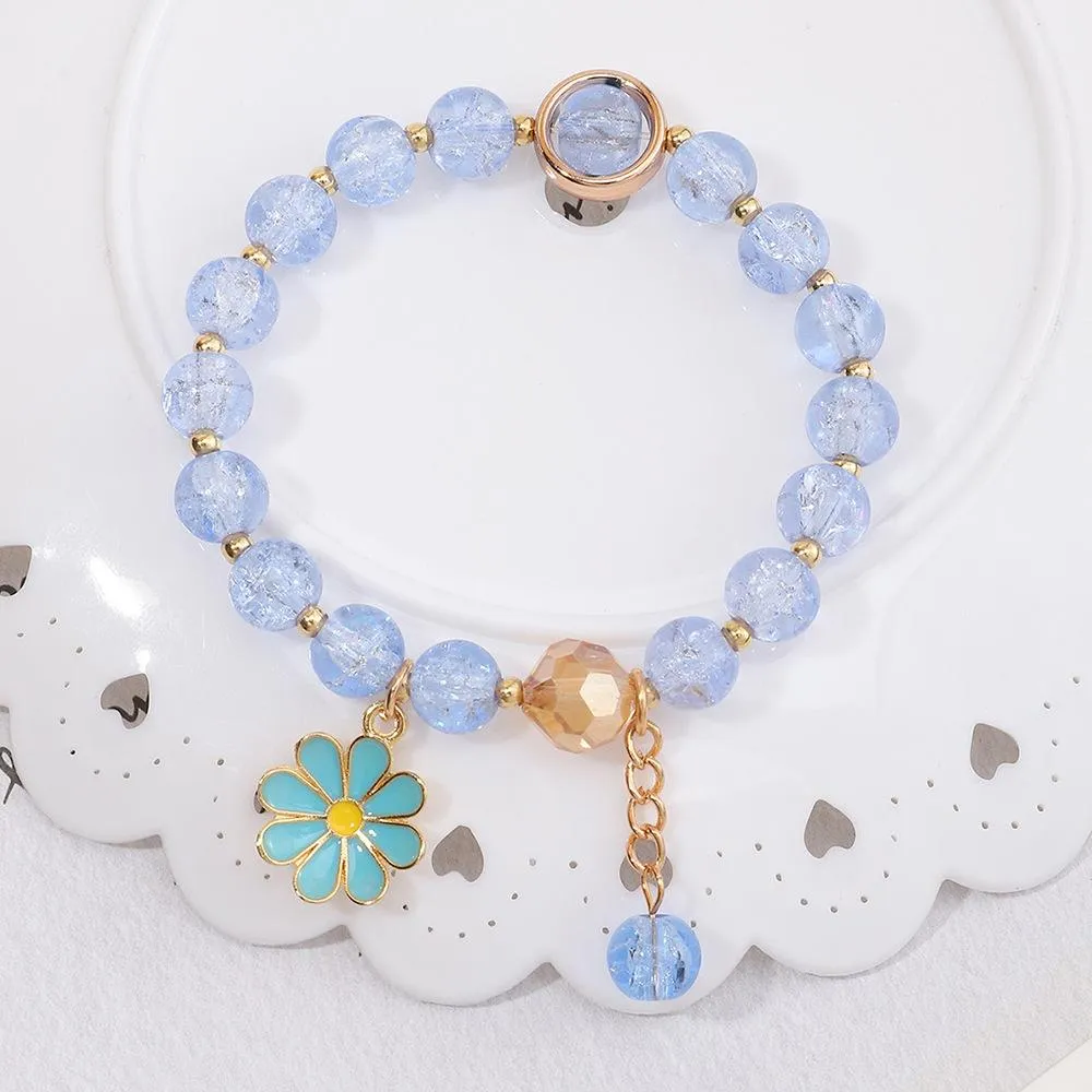 Wholesale Bracelet fans crystal beads flower JDC-BT-e0104