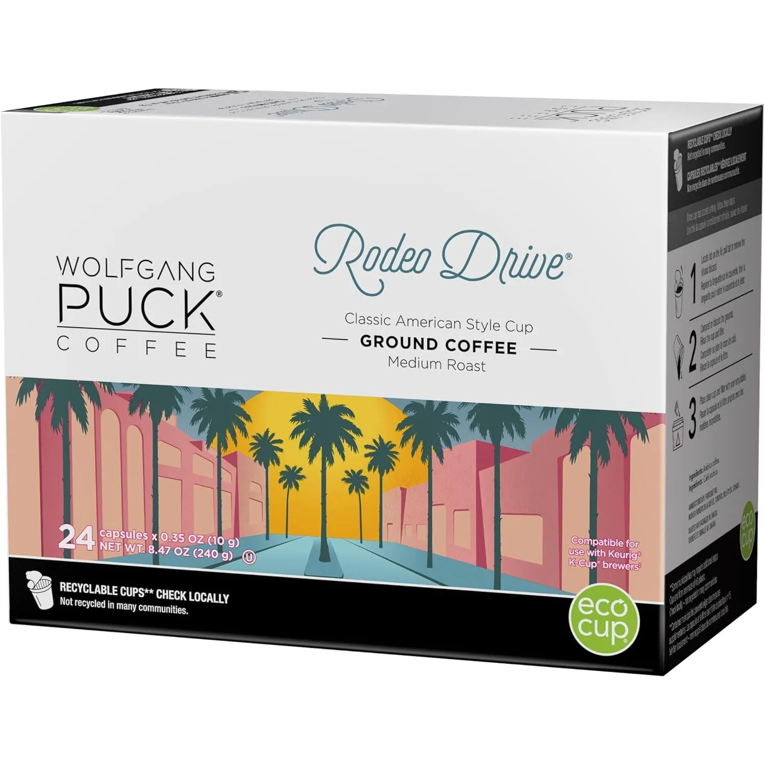 Wolfgang Puck Rodeo Drive Single Serve Coffee 24 Pack