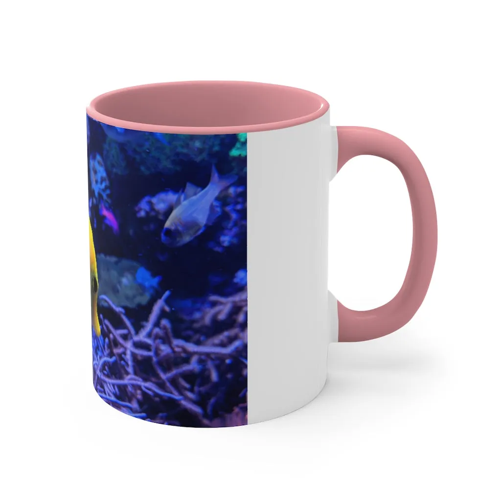 Yellow Fish Accent Coffee Mug, 11oz