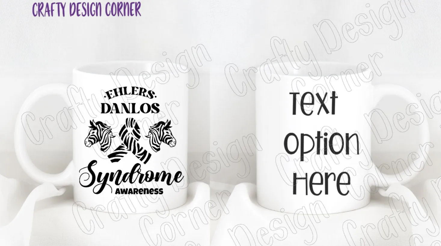 Zebra Elthers Danlos Sydrom mug, custom coffee mug, Awareness Mug, EDS Mug, Hypermobility mug